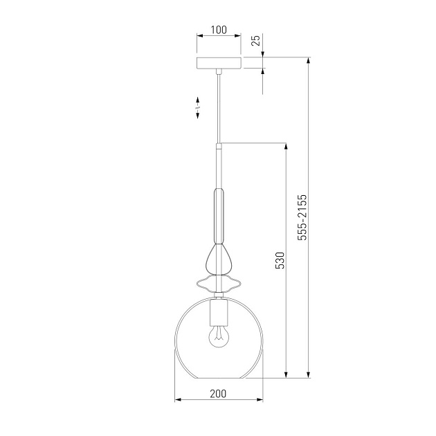 Подвесной светильник Eurosvet Dream 50192/1 прозрачный изображение 2 Подвесной светильник Eurosvet Dream 50192/1 прозрачный Фото № 2