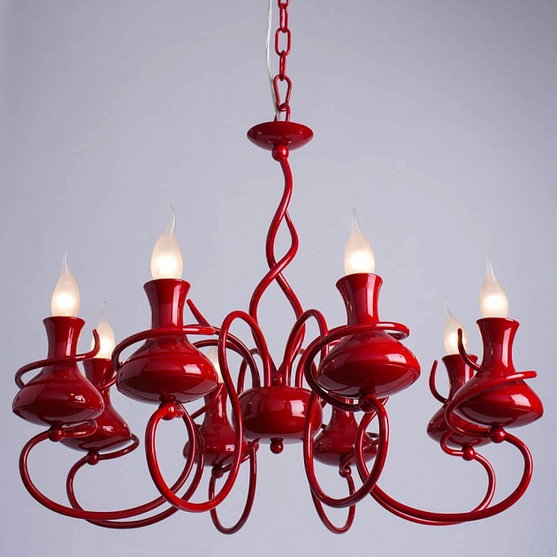 Подвесная люстра Arte Lamp Vaso A6819LM-8RD Фото № 2