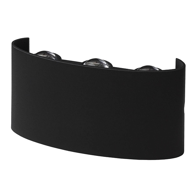 Уличный настенный светильник ЭРА Design WL12 BK Б0034611 Фото № 1