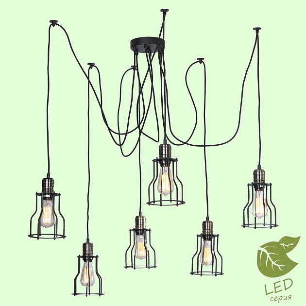 Подвесная люстра Lussole Loft Shirley GRLSP-9310 Фото № 5