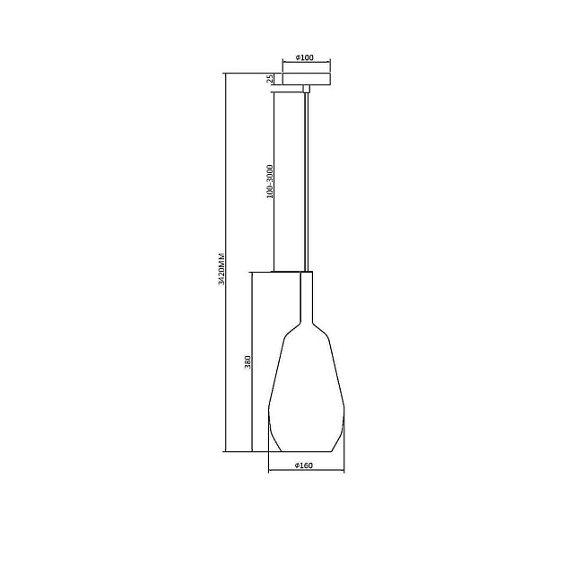 Подвесной светильник Maytoni Duality MOD271PL-01B9 Фото № 5