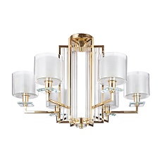 Подвесная люстра Crystal Lux Nicolas SP-PL6 Gold/White 4