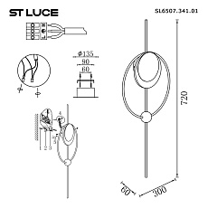 Настенный светодиодный светильник ST Luce Dali SL6507.341.01 1