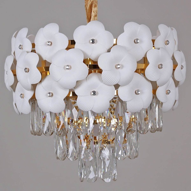 Подвесная люстра Illumico IL8139-5РLY-39 GD WT Фото № 4