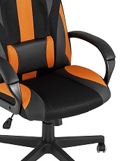 Игровое кресло TopChairs ST-Cyber 9 черный/оранжевый текстиль/экокожа ST-Cyber 9 ORANGE 1