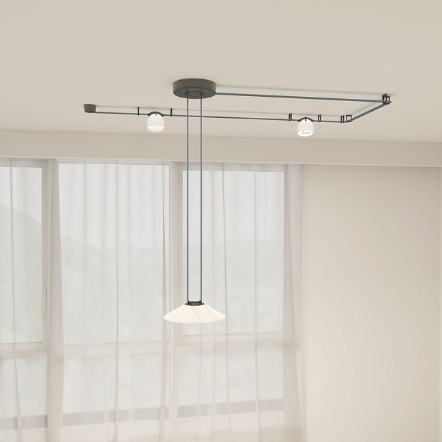 Трековый светодиодный светильник Denkirs Belty Flow DK5565-WH+BK Фото № 5