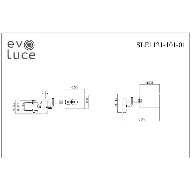 Бра Evoluce Aerin SLE1121-101-01 изображение 2 Бра Evoluce Aerin SLE1121-101-01 Фото № 2