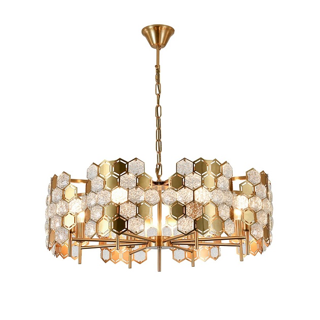 Подвесная люстра Indigo Delizia 12047/8P Brass V000572 Фото № 4