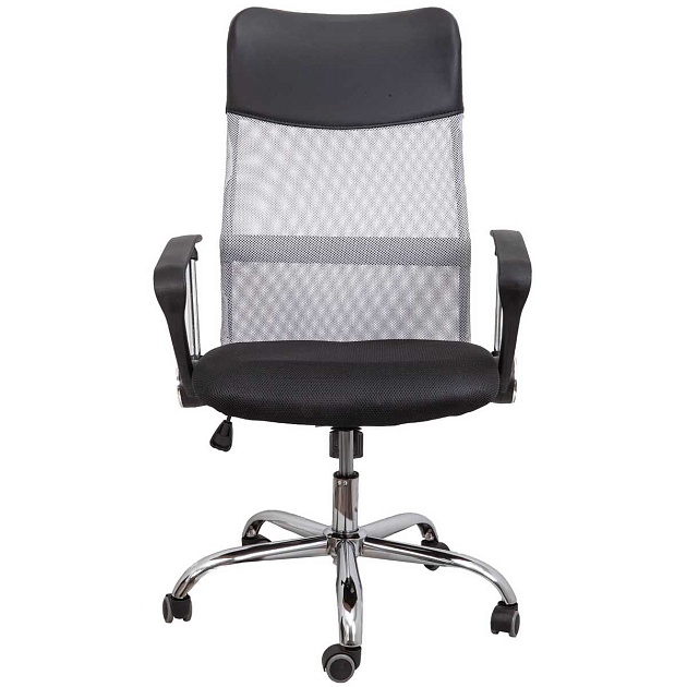 Офисное кресло AksHome Aria серый + черный, сетка 69491 Фото № 3