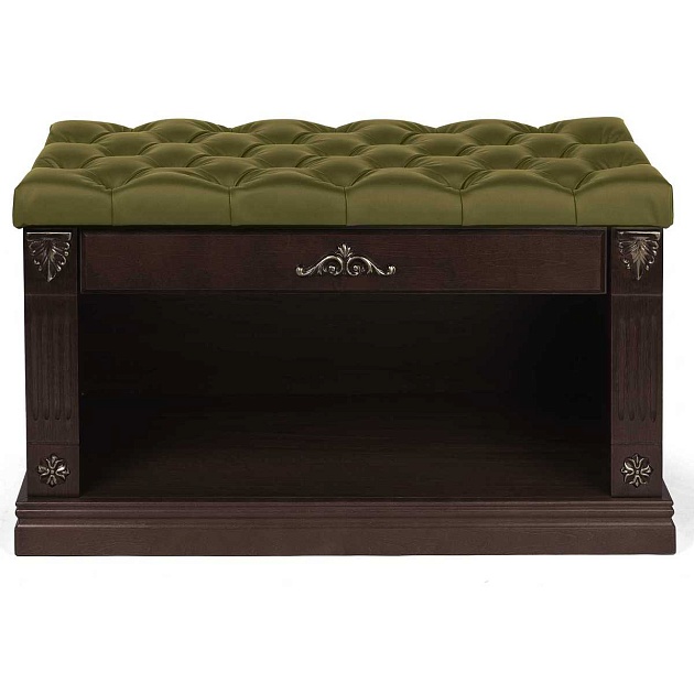 Обувница Мебелик Сильвия оливковый/венге 000752 изображение 1 Обувница Мебелик Сильвия оливковый/венге 000752 Фото № 1