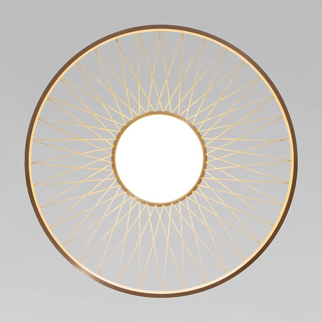 Подвесной светодиодный светильник Eurosvet Cesta 40017/1 LED коричневый изображение 2 Подвесной светодиодный светильник Eurosvet Cesta 40017/1 LED коричневый Фото № 2