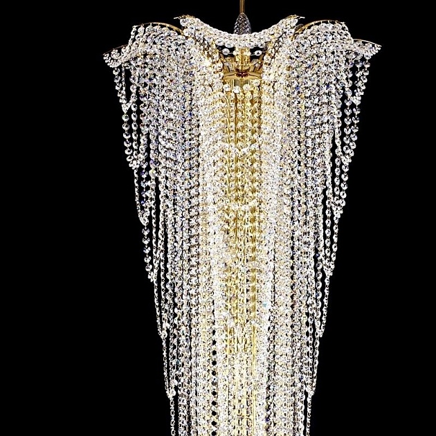 Каскадная люстра Artglass Melanie Dia 550x1500 CE Фото № 3