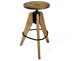 Барный стул Sheffilton SHT-ST16/S92 браш.коричневый/черный муар 3967016801 3