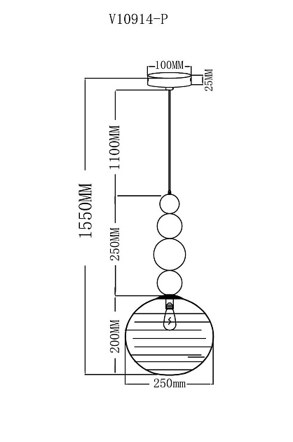 Подвесной светильник Moderli Arti V10914-P изображение 2 Подвесной светильник Moderli Arti V10914-P Фото № 2
