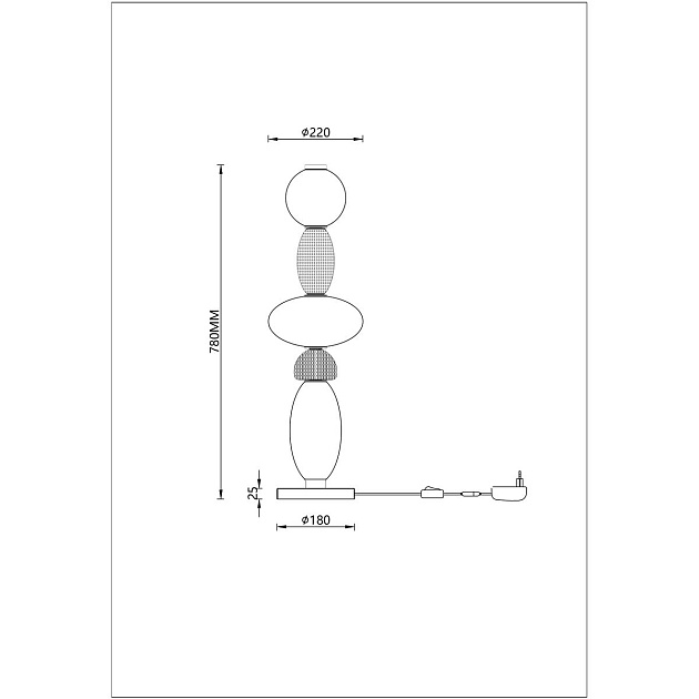 Настольная лампа Divinare Ambra 5016/17 TL-24 Фото № 2