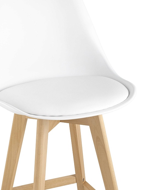 Полубарный стул Stool Group Frankfurt белый Y815A-65CM white изображение 6 Полубарный стул Stool Group Frankfurt белый Y815A-65CM white Фото № 6