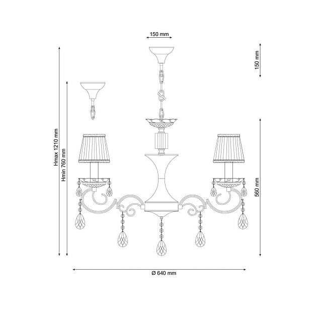 Подвесная люстра Lucia Tucci Il Bello 121.6 Фото № 2