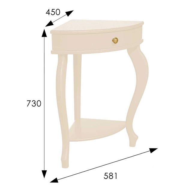 Консоль Мебелик Элегант Л 008529 изображение 3 Консоль Мебелик Элегант Л 008529 Фото № 3