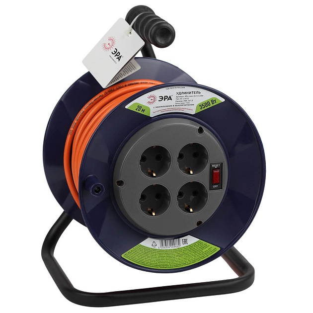 Удлинитель силовой ЭРА RPx-4es-3x1.5-20m Б0046849 изображение 1 Удлинитель силовой ЭРА RPx-4es-3x1.5-20m Б0046849 Фото № 1
