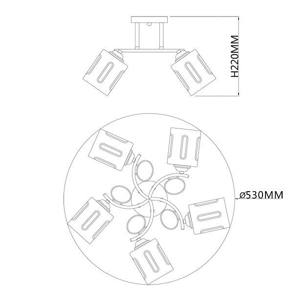 Потолочная люстра Escada Calluna 1120/5PL Фото № 2