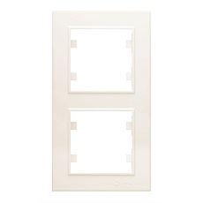 Рамка Makel 2-м Karea вертикал. крем. 56010707