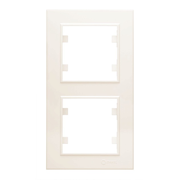 Рамка Makel 2-м Karea вертикал. крем. 56010707 изображение 1 Рамка Makel 2-м Karea вертикал. крем. 56010707 Фото № 1