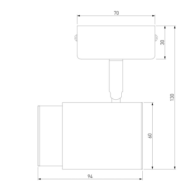 Спот Eurosvet Morgan 20124/1 черный Фото № 2