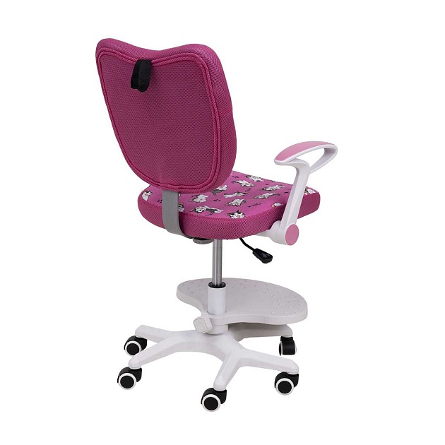 Детское кресло AksHome Catty фуксия с котятами, ткань 84764 Фото № 11