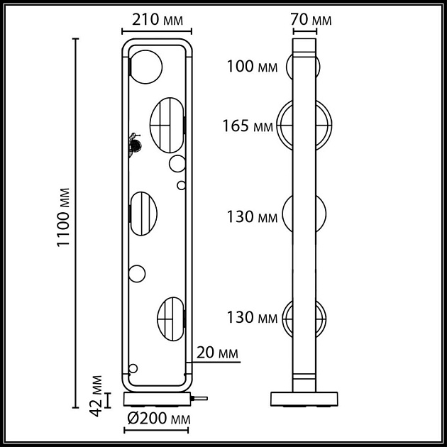 Ландшафтный светильник ODEON LIGHT NATURE 5434/4FB Фото № 3
