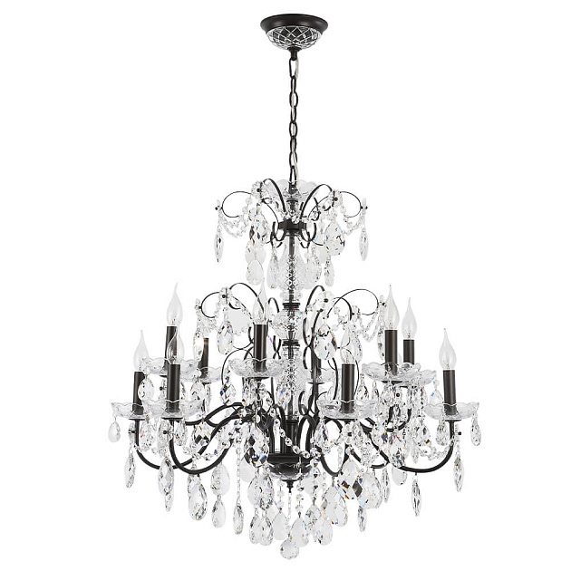 Подвесная люстра Crystal Lux Odelis SP12 Brown изображение 1 Подвесная люстра Crystal Lux Odelis SP12 Brown Фото № 1