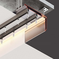 Профиль Flexy для изготовления прямых ниш для штор 11262 STANDART01 80 LED 2