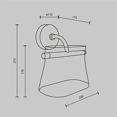 Бра Maytoni Cabaret MOD170WL-L8BS3K2 1