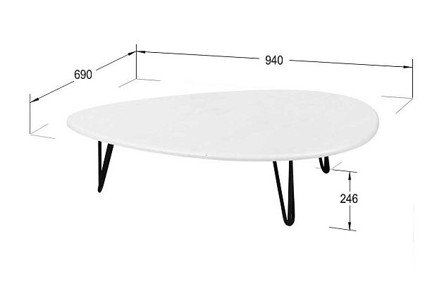 Журнальный стол Мебелик Дадли 002577 Фото № 3