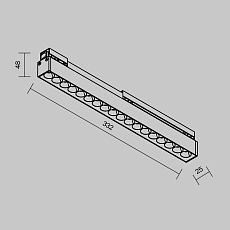 Уличный трековый светильник Maytoni Outdoor O-TR02-2-S-18WB3K 4