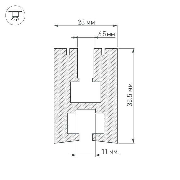 Профиль Arlight EX-2000 013208 изображение 4 Профиль Arlight EX-2000 013208 Фото № 4