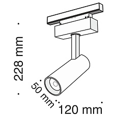 Трековый светодиодный светильник для магнитного шинопровода Maytoni Track Lamps TR019-2-10W3K-B 5