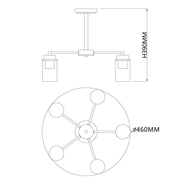 Потолочная люстра Escada Dinasty 2118/5P Фото № 2