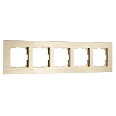 Рамка Werkel AluMax на 5 постов шампань W0053511 4690389214363