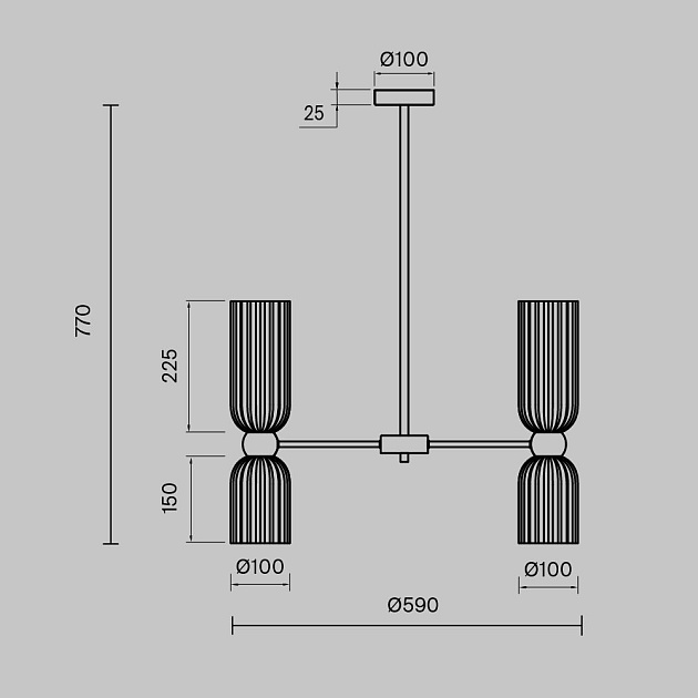 Подвесная люстра Maytoni Antic MOD302PL-10W Фото № 2