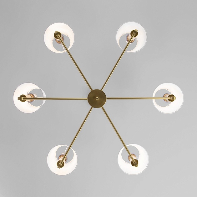 Потолочная люстра Eurosvet 60145/6 латунь Фото № 2