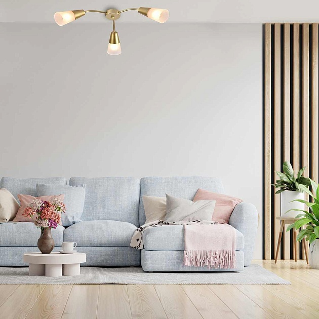 Потолочная люстра Escada Aquilegia 1100/3P Gold изображение 2 Потолочная люстра Escada Aquilegia 1100/3P Gold Фото № 2