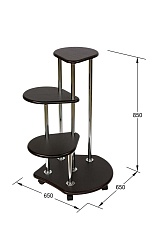 Подставка для цветов Калифорния Троечка венге 5695716606 1