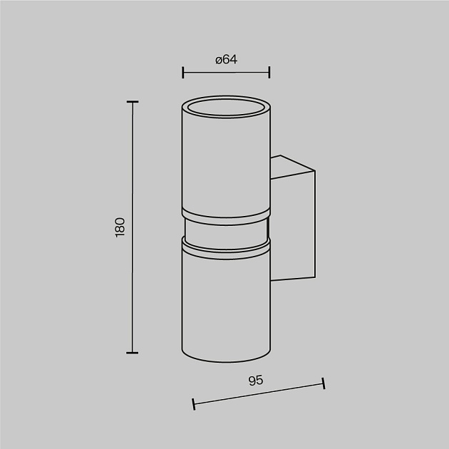 Уличный настенный светильник Maytoni Bowery O582WL-02BS изображение 2 Уличный настенный светильник Maytoni Bowery O582WL-02BS Фото № 2