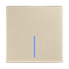 Выключатель Werkel одноклавишный с подсветкой шампань W1110111 4690389157080 1