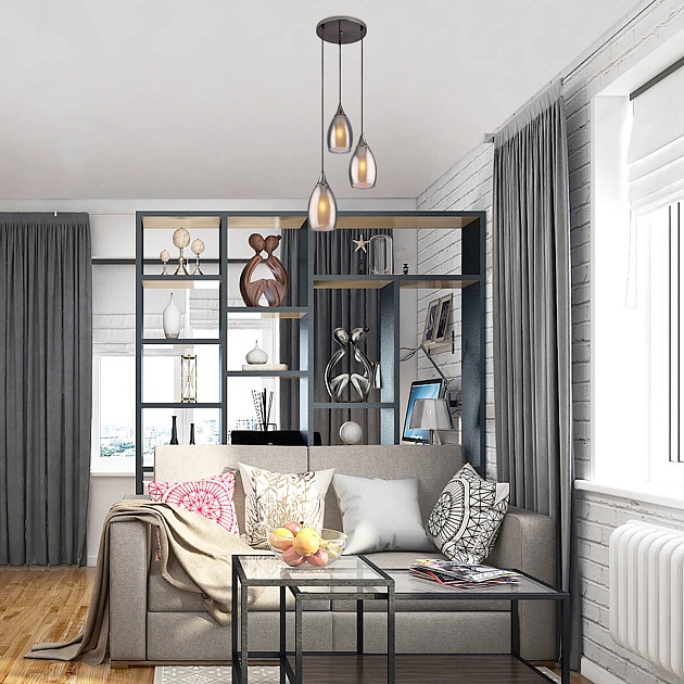 Подвесной светильник Eurosvet 50085/3 черный жемчуг Фото № 5