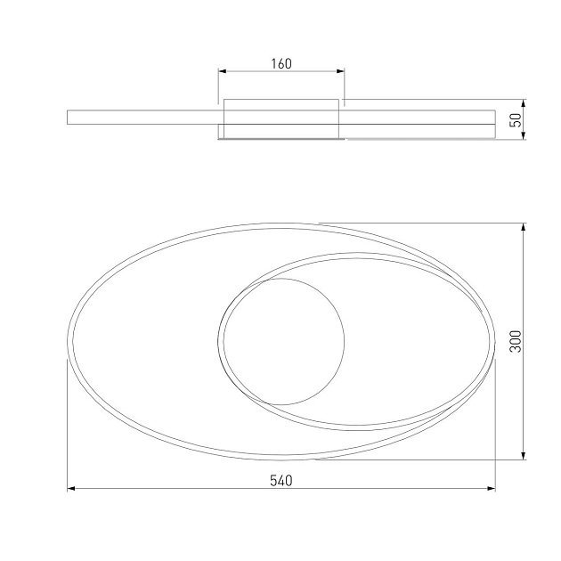 Потолочный светодиодный светильник Eurosvet Caroline 90250/1 Фото № 3