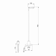 Уличный светодиодный светильник Elektrostandard Joli 35182/F a068102 1