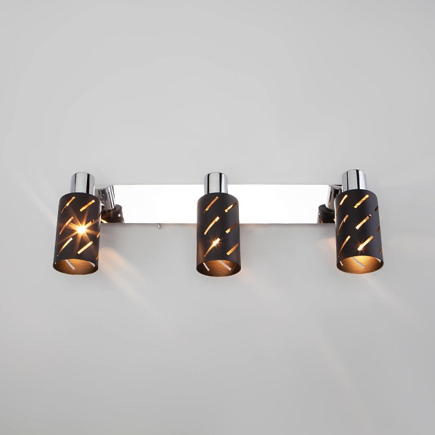 Спот Eurosvet Fente 20090/3 черный/хром Фото № 4