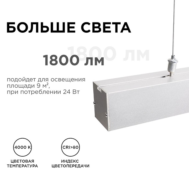 Подвесной светодиодный светильник Apeyron 14-25 изображение 8 Подвесной светодиодный светильник Apeyron 14-25 Фото № 8