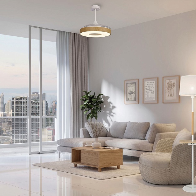 Потолочная светодиодная люстра-вентилятор Mantra COIN 8220 изображение 3 Потолочная светодиодная люстра-вентилятор Mantra COIN 8220 Фото № 3